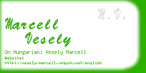 marcell vesely business card